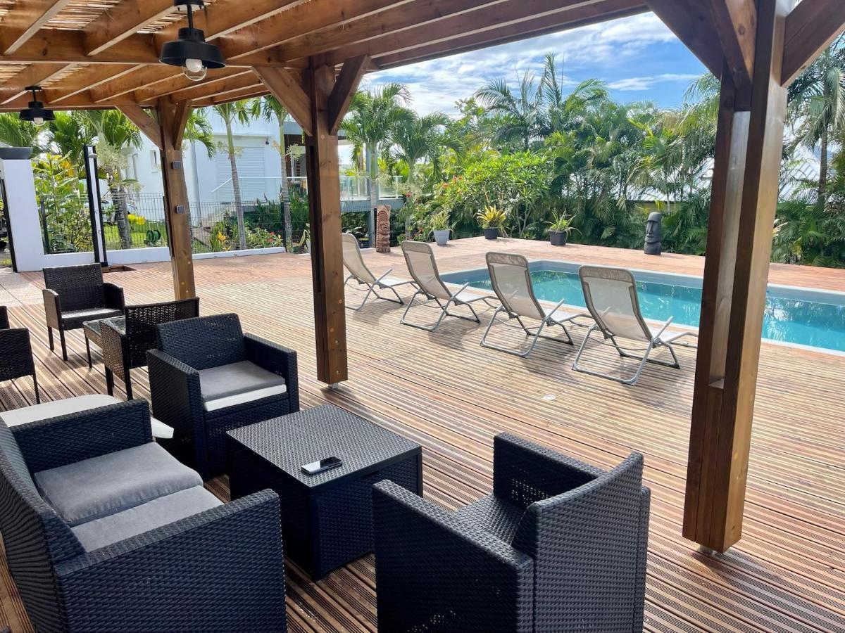 Grande Villa Au Calme - Vue Exceptionnelle - Climatisation - Piscine Sel Chauffee - Jardin Tropical Vincendo Exteriör bild
