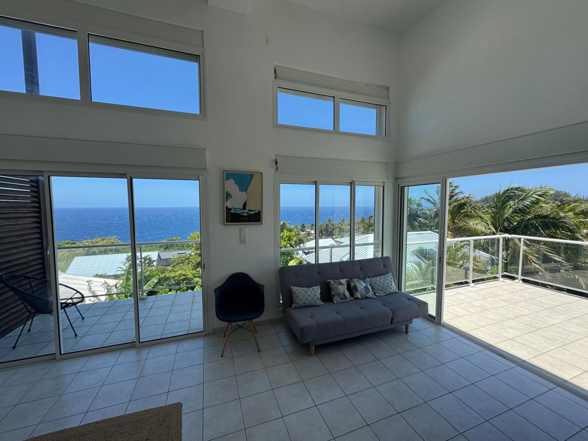 Grande Villa Au Calme - Vue Exceptionnelle - Climatisation - Piscine Sel Chauffee - Jardin Tropical Vincendo Exteriör bild